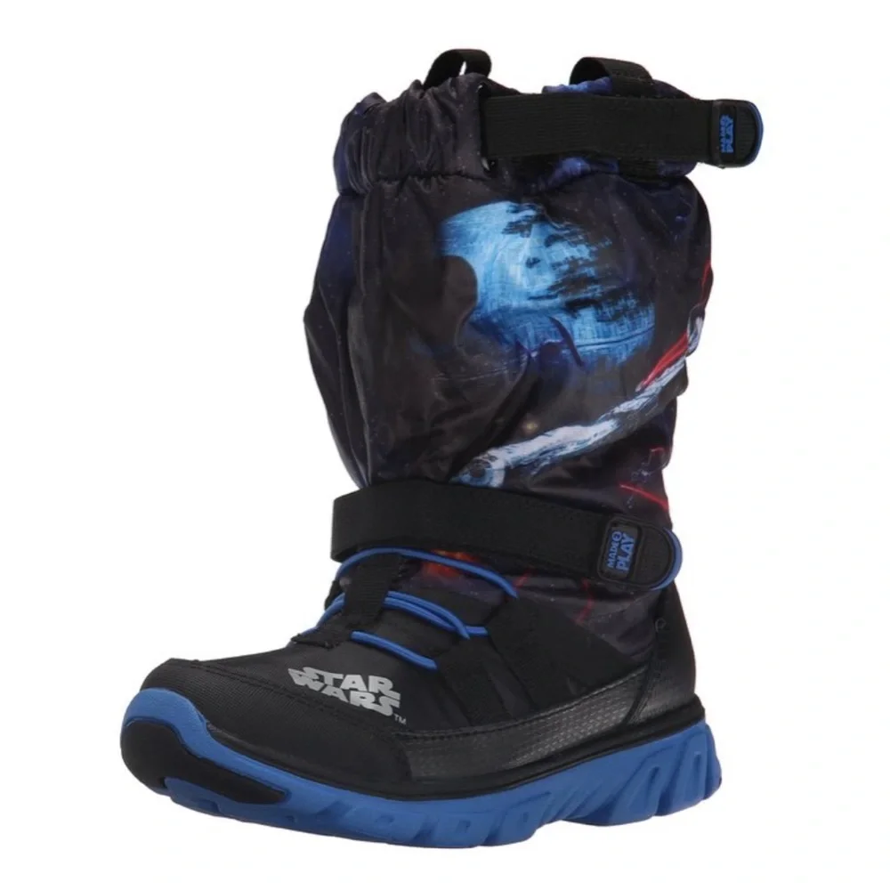 Stride Rite Toddler Made 2 Play Star Wars Sneaker Winter Boot, Black Size 10.5 W